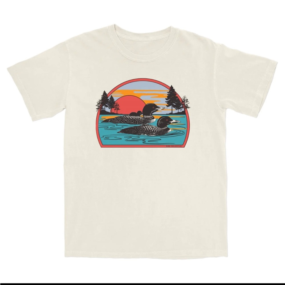 Bird Collective Retro Common Loon Lightweight Tee